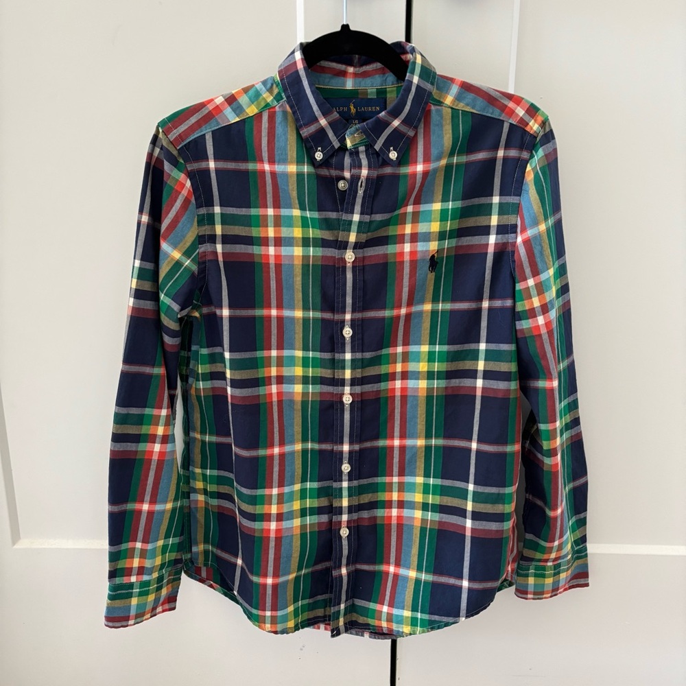 Ralph Lauren Boys Plaid Buttondown Shirt
